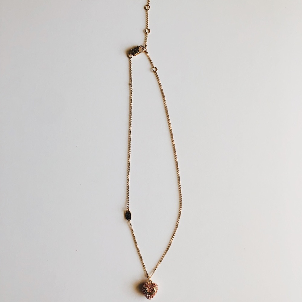 juicy couture bejeweled heart necklace - Picture 3 of 3